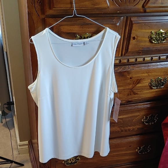 NWT Women's Ivory Plus Size Tank Top 2X - Picture 1 of 13